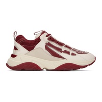 아미리 AMIRI Red & White Bone Runner Low-Top Sneakers 231886M237010