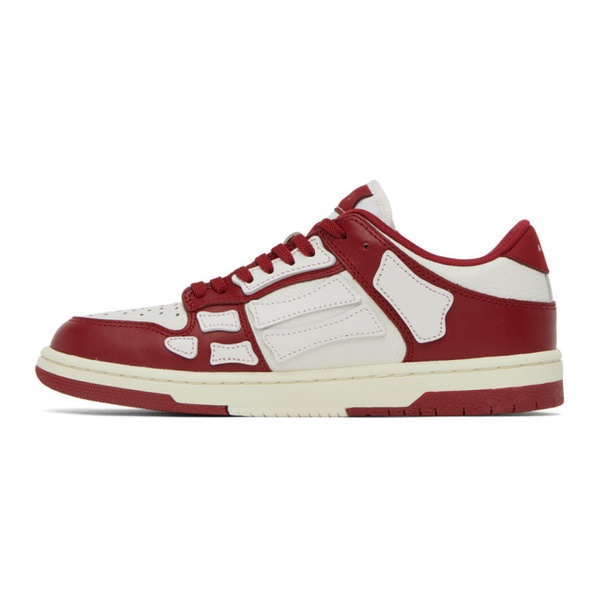  아미리 AMIRI Red & White Skel Low Sneakers 231886M237013