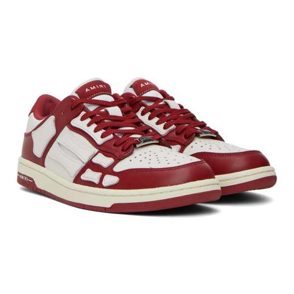  아미리 AMIRI Red & White Skel Low Sneakers 231886M237013