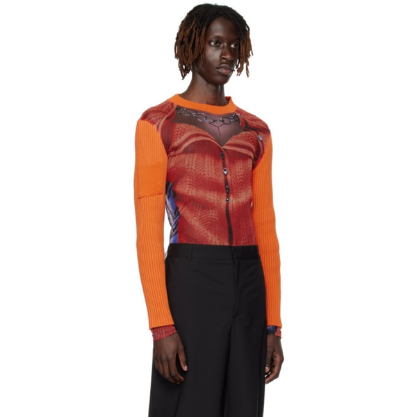  와이프로젝트 Y/Project Orange 장 폴 고티에 Jean Paul Gaultier 에디트 Edition Long Sleeve T-Shirt 231893M200000