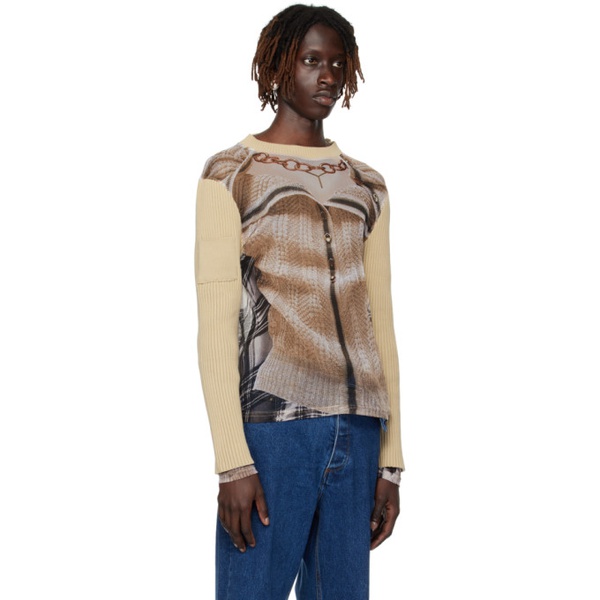  와이프로젝트 Y/Project Beige 장 폴 고티에 Jean Paul Gaultier 에디트 Edition Long Sleeve T-Shirt 231893M200001