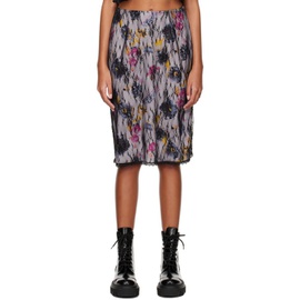 안나수이 Anna Sui SSENSE Exclusive Purple Midi Skirt 231894F092001