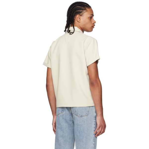  세컨드 레이어 Second/Layer 오프화이트 Off-White Topstitched Shirt 231902M192004