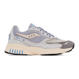 Saucony Gray 3D Grid Hurricane Premium Sneakers 231921M237016