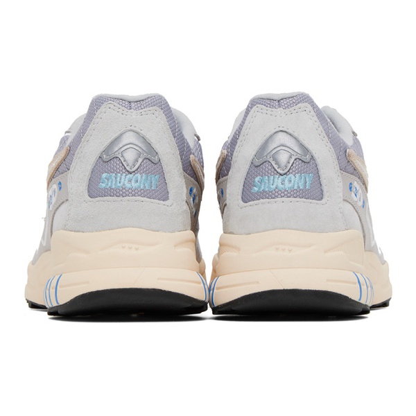 써코니 Saucony Gray 3D Grid Hurricane Premium Sneakers 231921M237016