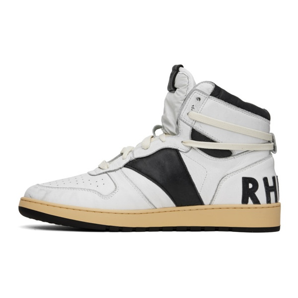  루드 Rhude Black & White Rhecess Hi Sneakers 231923M236003