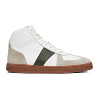 루드 Rhude White & Gray Paneled Sneakers 231923M236014