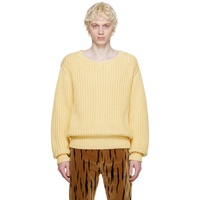 Bally Yellow Crewneck Sweater 231938M201007