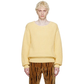 Bally Yellow Crewneck Sweater 231938M201007