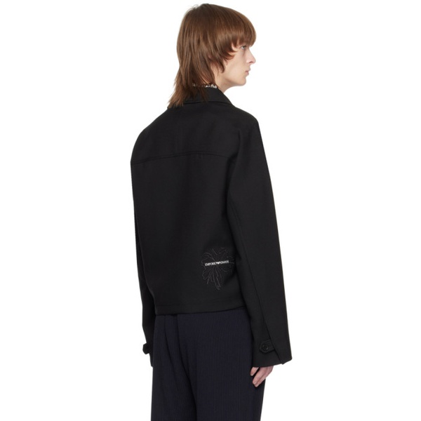  Emporio Armani Black Zip Jacket 231951M180006