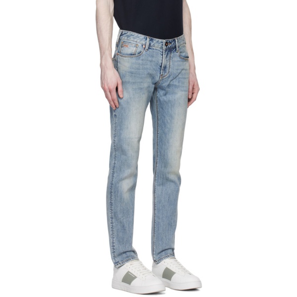  Emporio Armani Blue Pocket Jeans 231951M186000