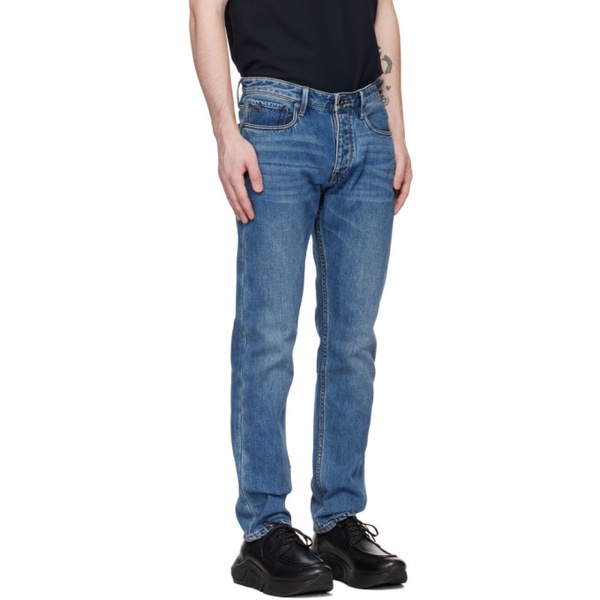  Emporio Armani Blue Five-Pocket Jeans 231951M186005