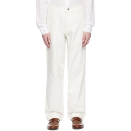 Emporio Armani White Bull Trousers 231951M191019