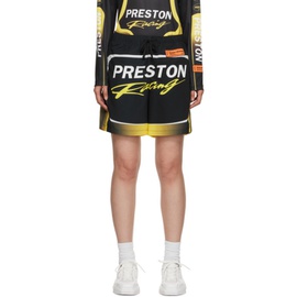 헤론 프레스톤 Heron Preston Black & Yellow Preston Racing Shorts 231967F088013