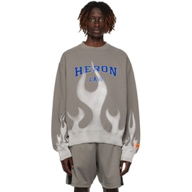 헤론 프레스톤 Heron Preston Gray Heron Law Sweatshirt 231967M204008