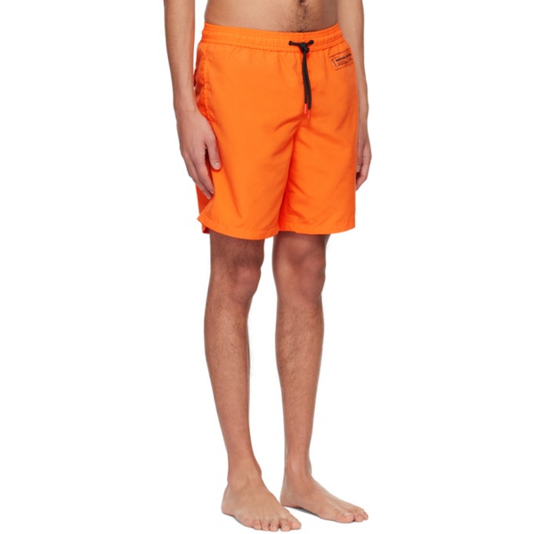  헤론 프레스톤 Heron Preston Orange Patch Swim Shorts 231967M208001
