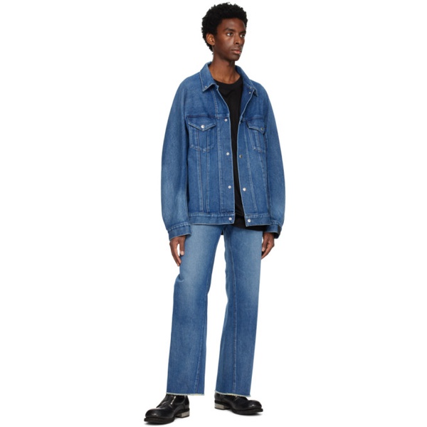  엔 할리우드 N.Hoolywood Blue Flared Jeans 231992M186002