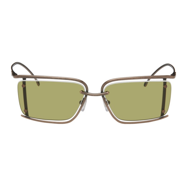 디젤 디젤 Diesel SSENSE Exclusive Bronze Sunglasses 232001F005016