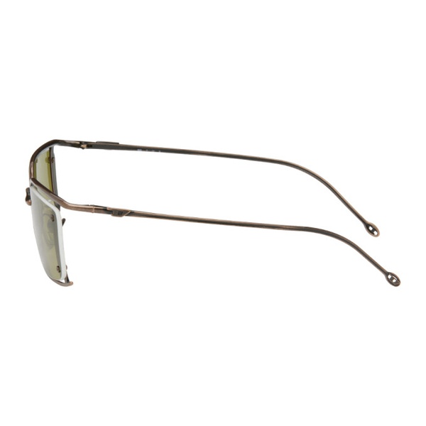 디젤 디젤 Diesel SSENSE Exclusive Bronze Sunglasses 232001F005016