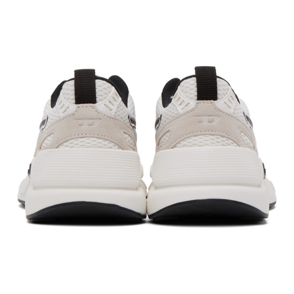 디젤 디젤 Diesel White & Black S-Serendipity Sport Sneakers 232001M237006