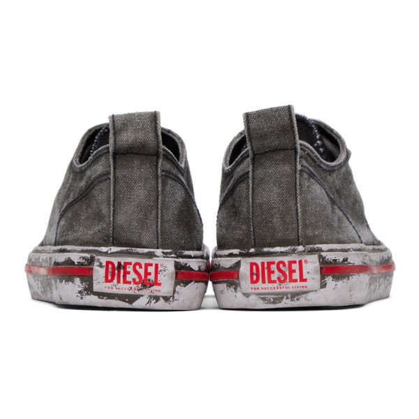디젤 디젤 Diesel Gray S-Athos Low Sneakers 232001M237023