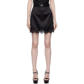 Dolce&Gabbana Black Scalloped Miniskirt 232003F090003