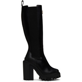 Dolce&Gabbana Black Platform Chelsea Boots 232003F115001