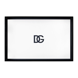 Dolce&Gabbana Black & White DG Logo Tray 232003M792000