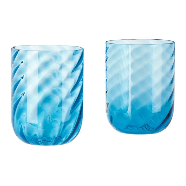  Dolce&Gabbana Blue Carretto Water Glass Set 232003M801001