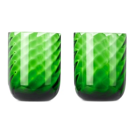 Dolce&Gabbana Green Carretto Water Glass Set 232003M801002