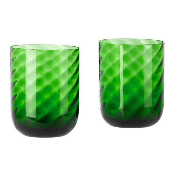  Dolce&Gabbana Green Carretto Water Glass Set 232003M801002