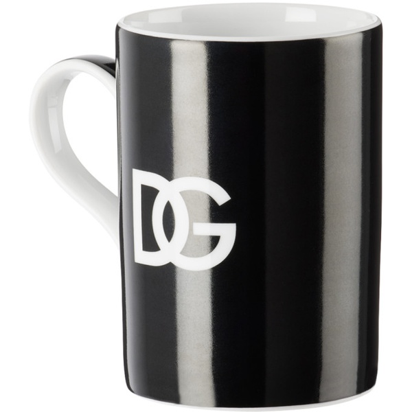  Dolce&Gabbana Black & White DG Logo Mug 232003M804002