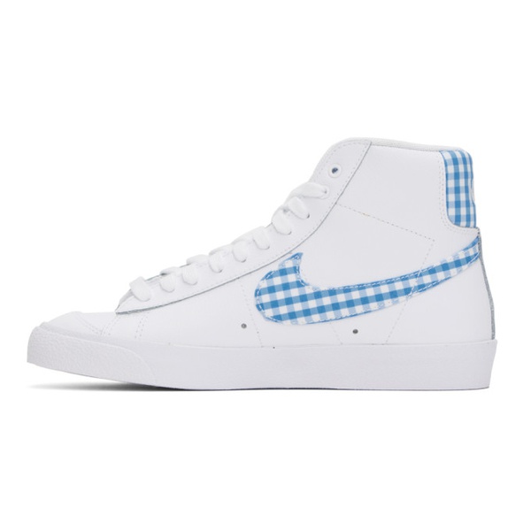 나이키 Nike White & Blue Blazer Mid 77 Sneakers 232011F127007