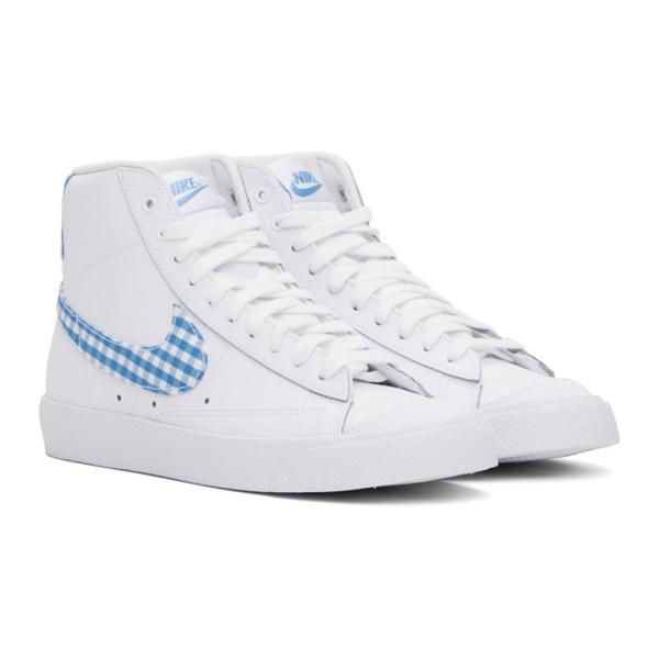 나이키 Nike White & Blue Blazer Mid 77 Sneakers 232011F127007