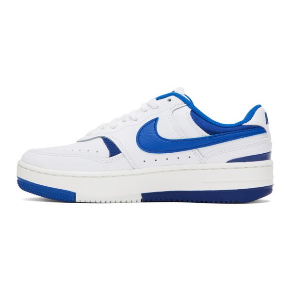 나이키 Nike White & Blue Gamma Force Sneakers 232011F128020