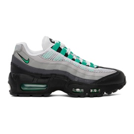 Nike Gray & Green Air Max 95 Sneakers 232011F128059