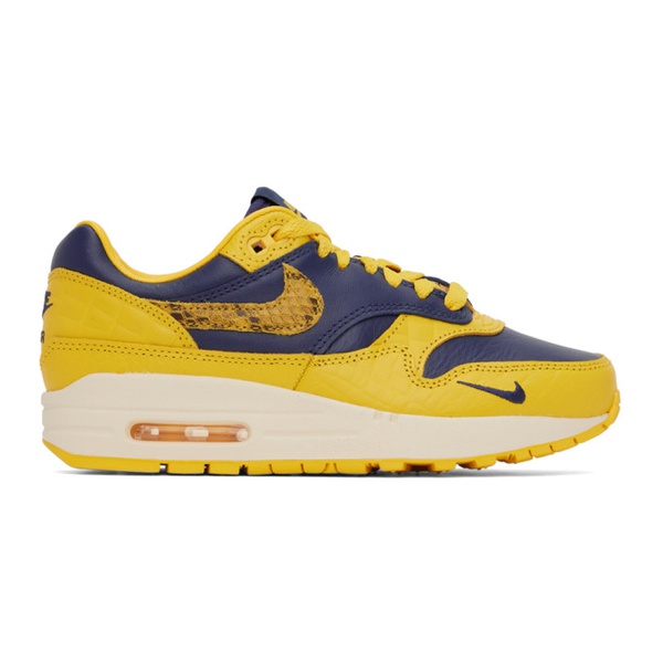 나이키 Nike Yellow & Navy Air Max 1 Premium Sneakers 232011F128062