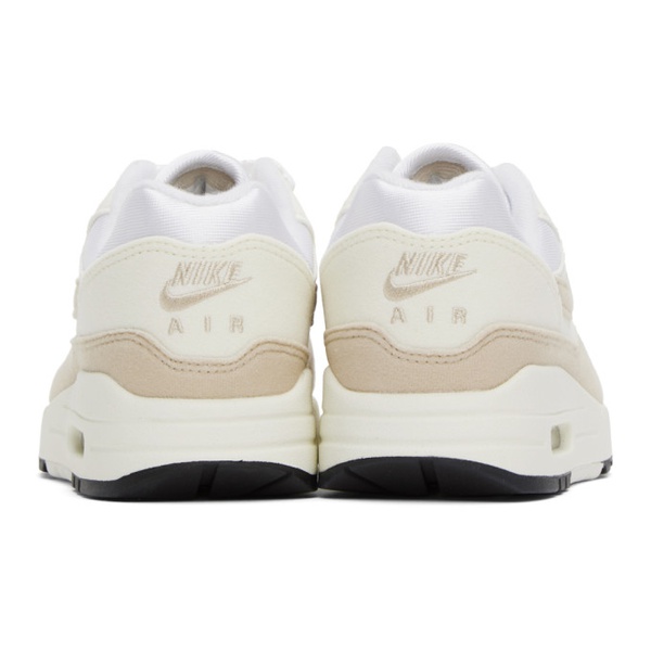나이키 Nike White & Beige Air Max 1 Sneakers 232011F128136