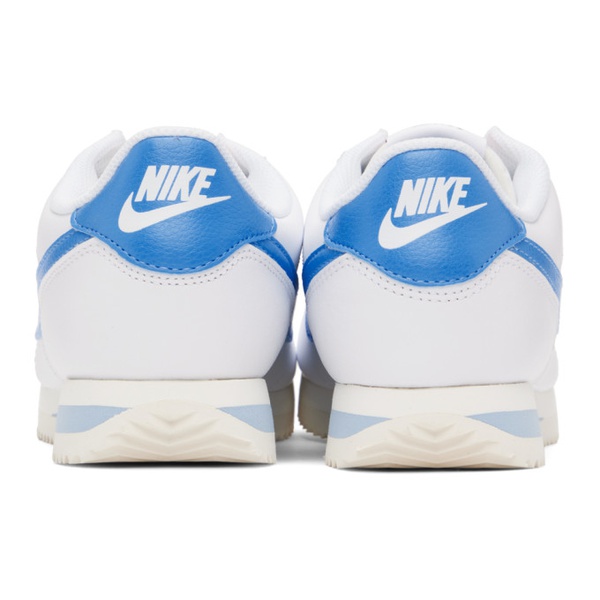 나이키 Nike White & Blue Cortez Sneakers 232011F128140