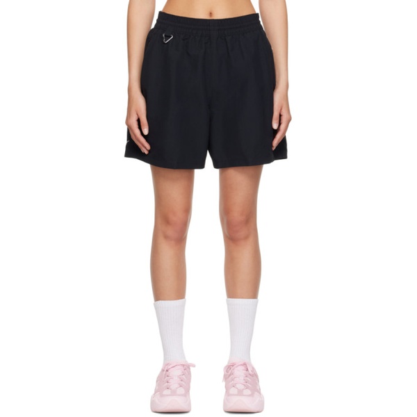 나이키 Nike Black Embroidered Shorts 232011F541000