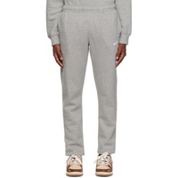 Nike Gray Embroidered Sweatpants 232011M190008