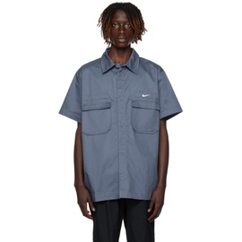 Nike Navy Embroidered Shirt 232011M192002