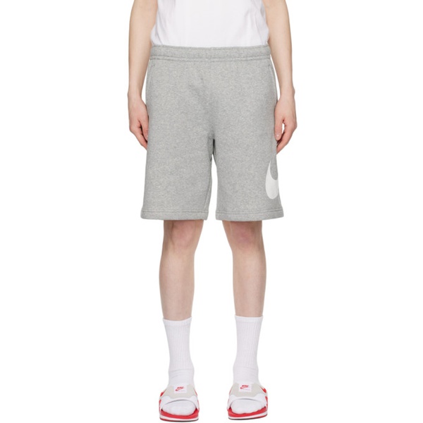 나이키 Nike Gray Sportswear Club Shorts 232011M193019