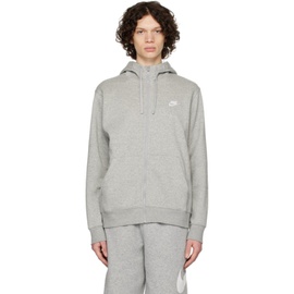 Nike Gray Sportswear Club Hoodie 232011M202004