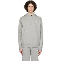 Nike Gray Sportswear Club Hoodie 232011M202006