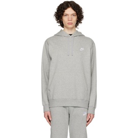 Nike Gray Sportswear Club Hoodie 232011M202006