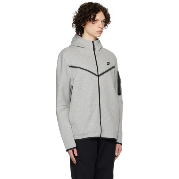 나이키 Nike Gray Sportswear Tech Hoodie 232011M202014