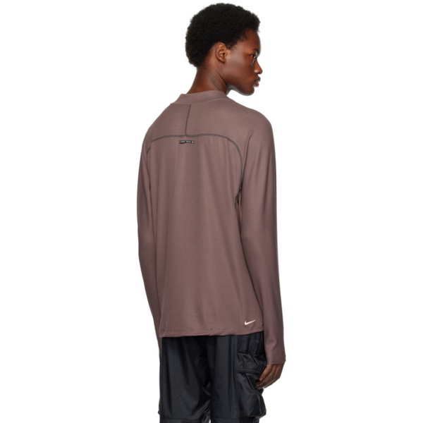 나이키 Nike Purple Dri-FIT Long Sleeve T-Shirt 232011M213033