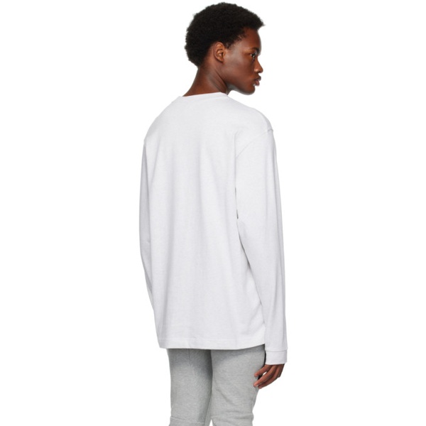 나이키 Nike Gray Solo Swoosh Long Sleeve T-Shirt 232011M213057