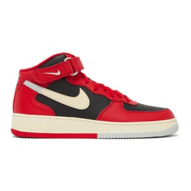 Nike Red & 오프화이트 Off-White Air Force 1 07 LV8 Sneakers 232011M236020